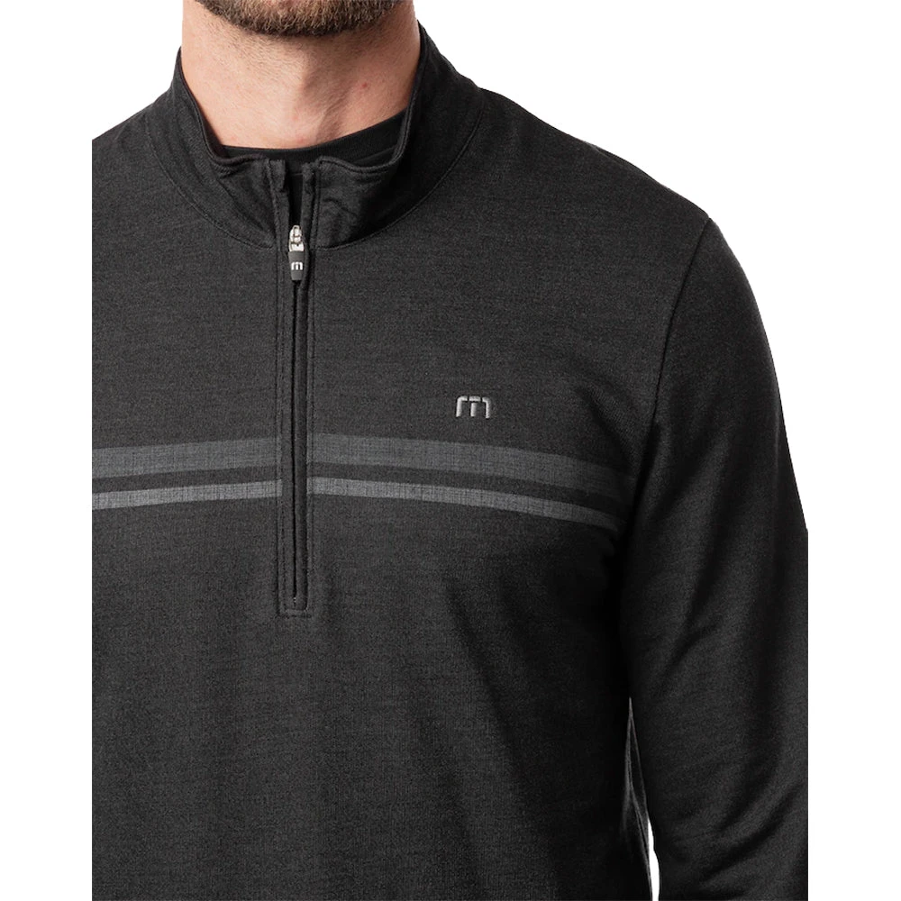 TravisMathew Hot Cocoa Mens Golf 1/4 Zip 2 TravisMathew Hot Cocoa Mens Golf 1/4 Zip - Image 2