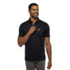 TravisMathew Valetta Black Mens Golf Polo