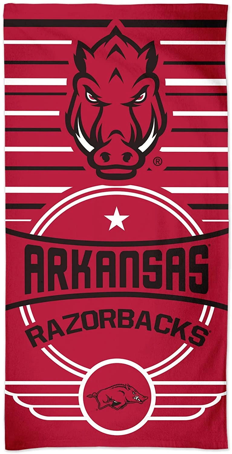 WinCraft Arkansas Razorback Beach Towel 30" X 60" 1 WinCraft Arkansas Razorback Beach Towel 30" X 60"