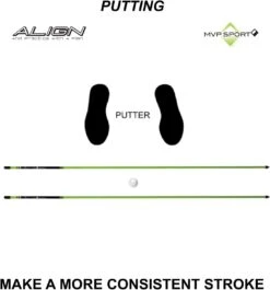 MVP Sport Golf Alignment Sticks 2-Pack -Callaway Store AlignmentRods Red 11