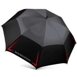 Sun Mountain Golf 68" Manual Umbrella -Callaway Store Black Gunmetal Red