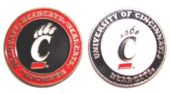 NCAA Double Sided Collegiate Golf Ball Marker Coins -Callaway Store Cincinatti