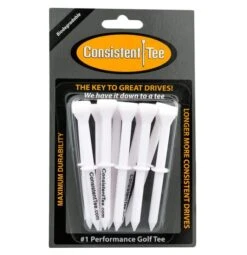 Consistent Tee Golf Tees 10 Pack - 3.25" -Callaway Store Consistent Tee White Color