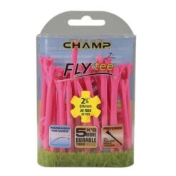 Champ Fly Tees 2.75" Plastic Golf Tees -Callaway Store Flytee 2.75 pink