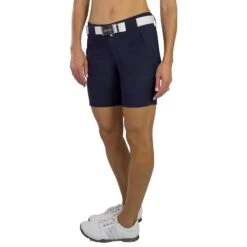 JoFit Belted 7.5 In Womens Golf Shorts -Callaway Store GB505 MIDNIGHT