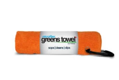 Clip Wipes Microfiber Golf Greens Towel -Callaway Store Greens Towels Orange Crush