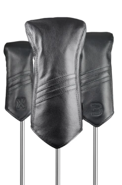 Sun Mountain Golf Leather Head Covers -Callaway Store LeatherHeadcoversBlack Stripe