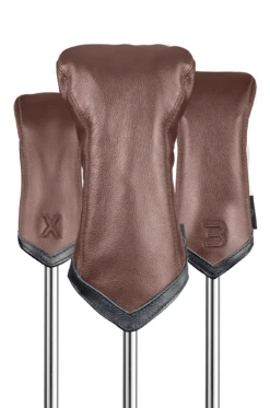 Sun Mountain Golf Leather Head Covers -Callaway Store LeatherHeadcoversBrown Black