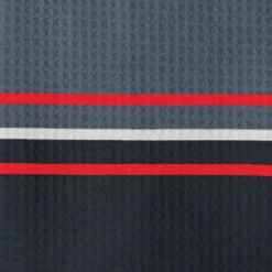 Sun Mountain Sonnenalp Mid-Stripe Golf Towel -Callaway Store Sonnenalp TOWELBLACKGUNMETALREDcopy