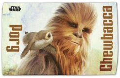 Star Wars Fan Towels 16" X 25" -Callaway Store Star Wars Chewbacca and Porg Towel
