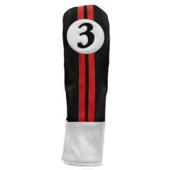 Sahara Retro Vintage #3 Fairway Wood Headcovers -Callaway Store fw 3 hc black red
